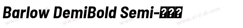 Barlow DemiBold Semi字体转换